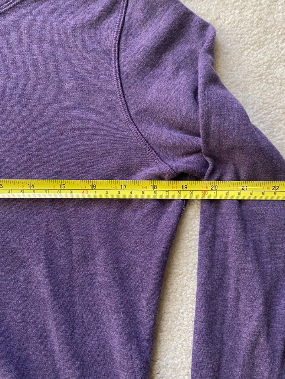 Lululemon Reversible Sweatshirt Pullover Women's Size 10 Purple Striped Cinch - Picture 7 of 9